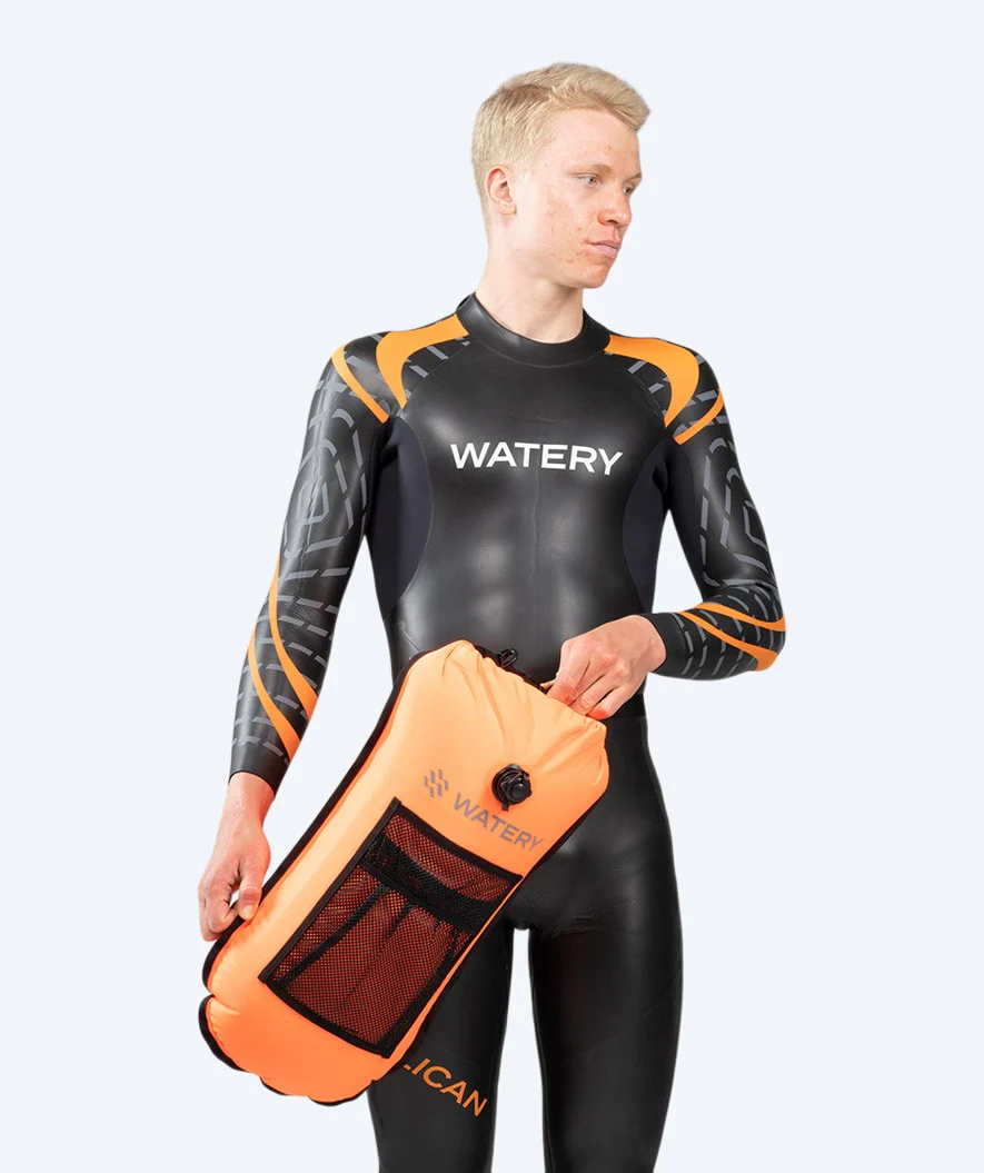 Watery bojka asekuracyjna do pływania - Pro 28L - Pomarańczowy - Image 7