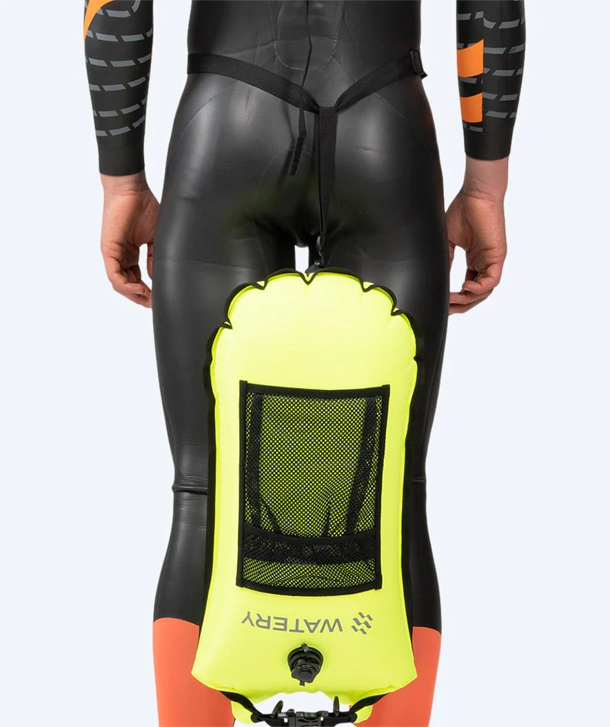 Watery bojka asekuracyjna do pływania - Pro 28L - Fluo Żółty - Image 3