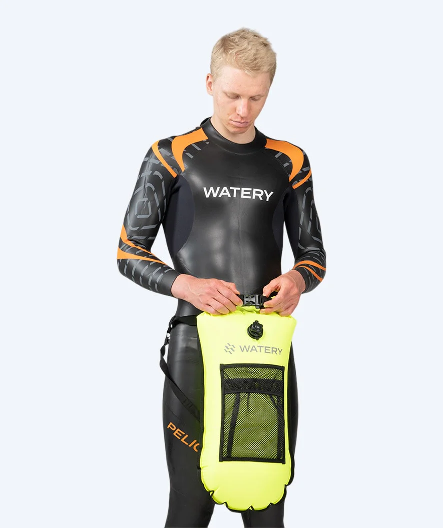 Watery bojka asekuracyjna do pływania - Pro 28L - Fluo Żółty - Image 5