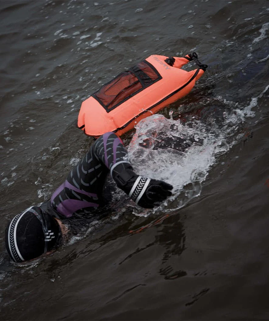 Watery bojka asekuracyjna do pływania - Pro 28L - Fluo Żółty - Image 8