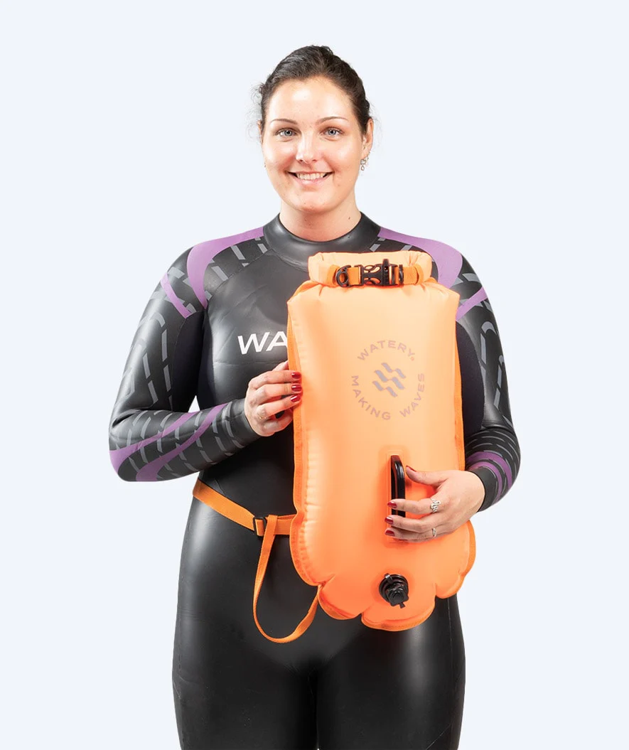 Watery bojka asekuracyjna - Swim Buoy & Dry Bag 28L - Pomarańczowy - Image 3
