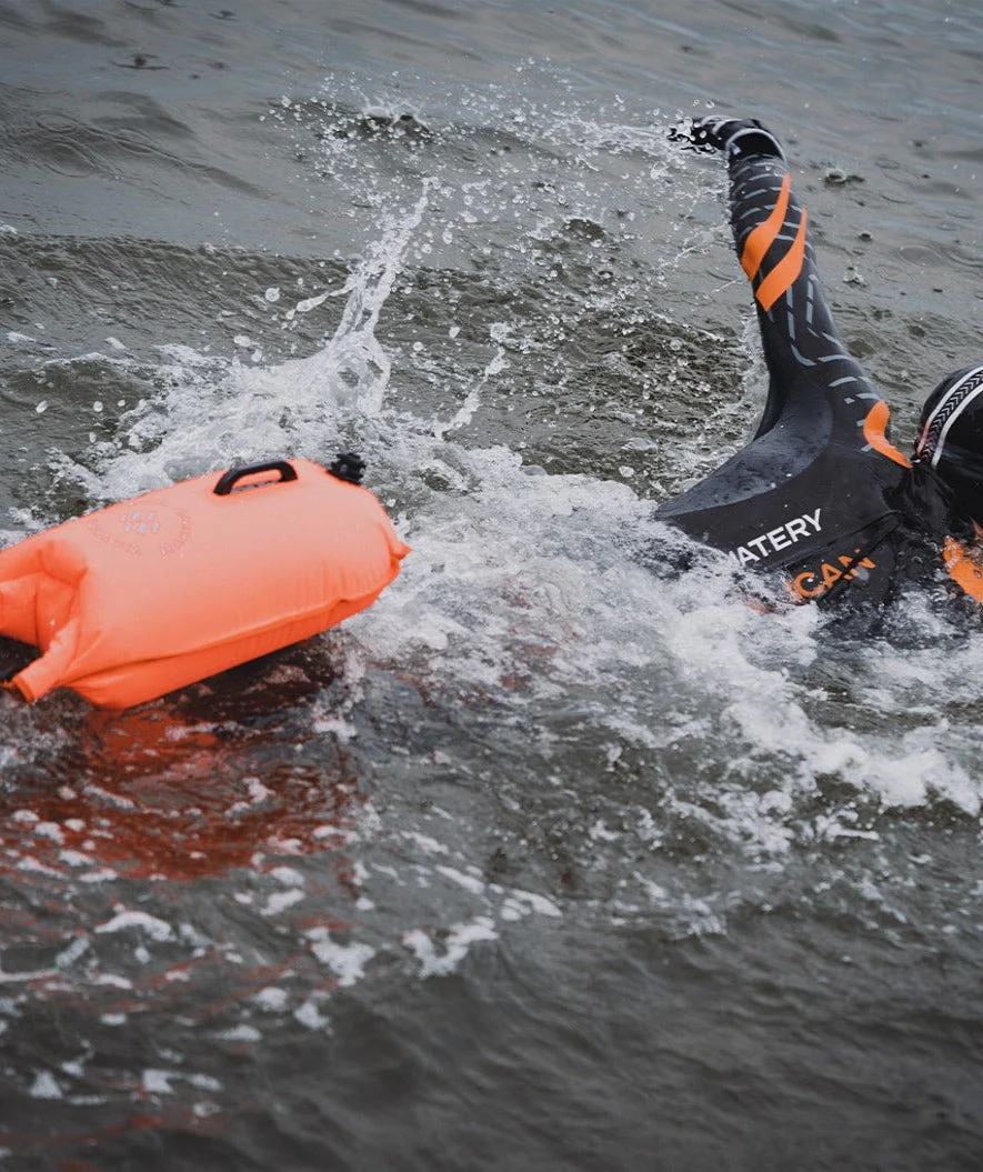 Watery bojka asekuracyjna - Swim Buoy & Dry Bag 28L - Pomarańczowy - Image 6