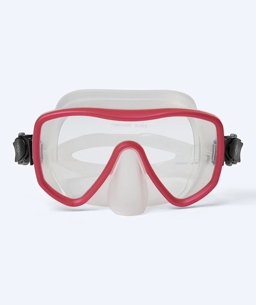 Watery zestaw maska i rurka do snorkelingu dla dorosłych (od 15 lat) - Coast - Czerwony/przezroczysty - Image 2