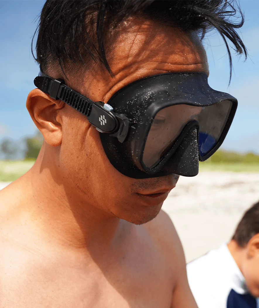 Watery zestaw maska i rurka do snorkelingu dla dorosłych (od 15 lat) - Coast/Itzel - Czarny - Image 7