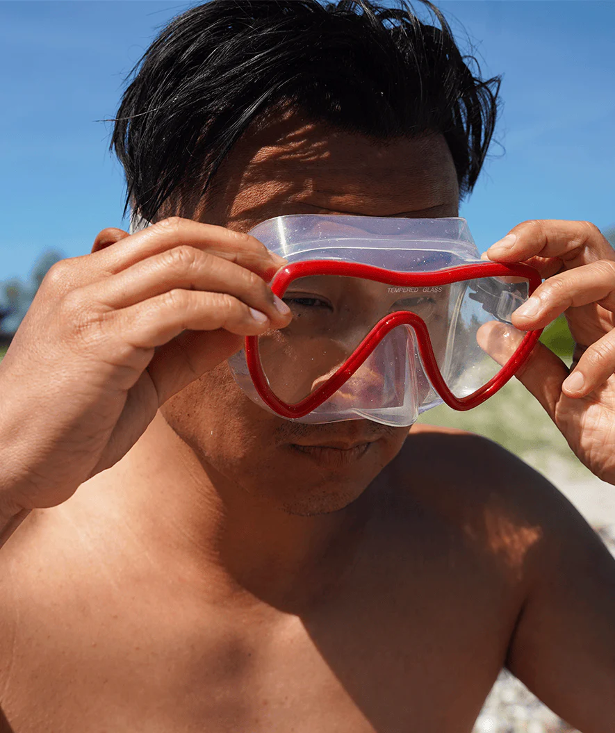 Watery zestaw maska i rurka do snorkelingu dla dorosłych (od 15 lat) - Fraser/Coast - Czerwony - Image 4