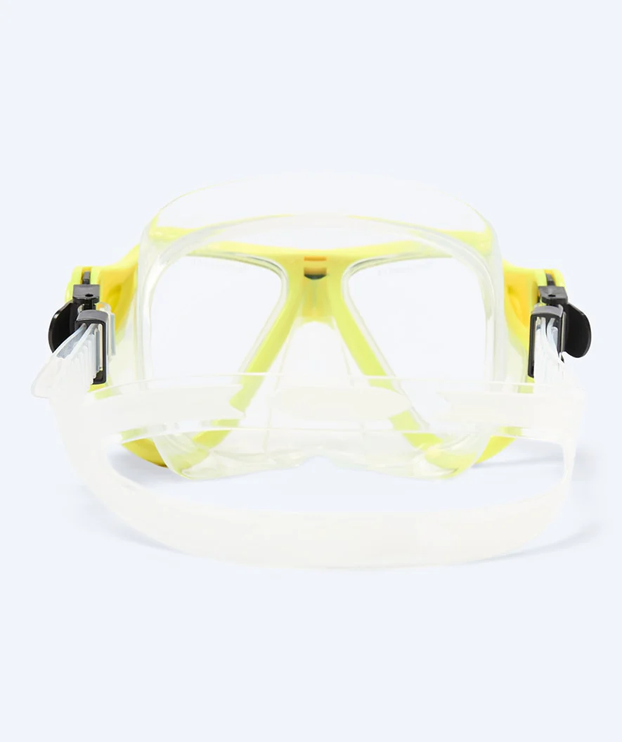 Watery zestaw maska i rurka do snorkelingu dla dorosłych - Hudson Full-dry - Żółty - Image 3