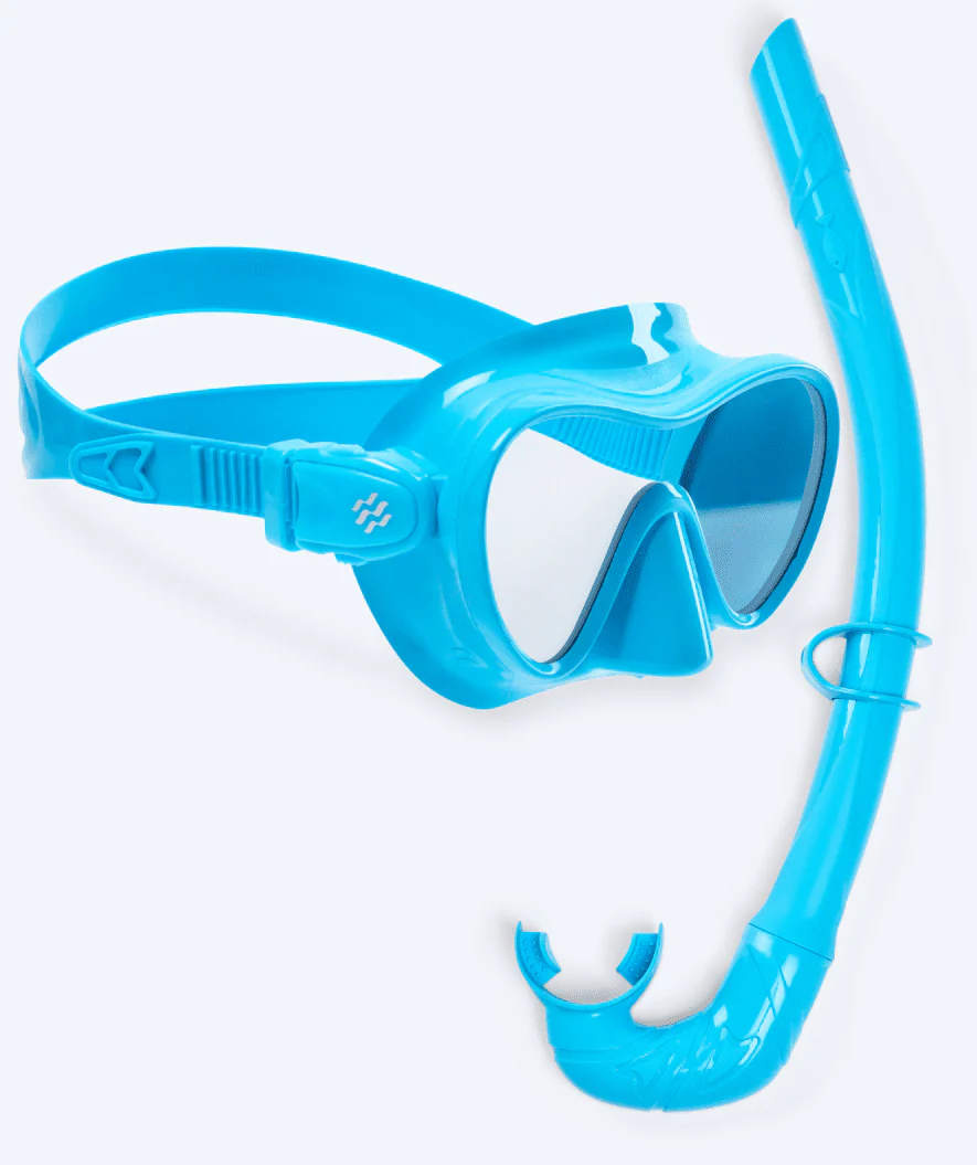 Watery zestaw maska i rurka do snorkelingu dla dzieci - Cliff - Jasnoniebieski - Image 13