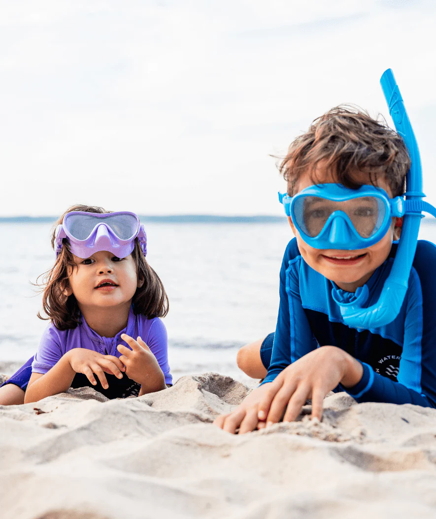 Watery zestaw maska i rurka do snorkelingu dla dzieci - Cliff - Jasnoniebieski - Image 4