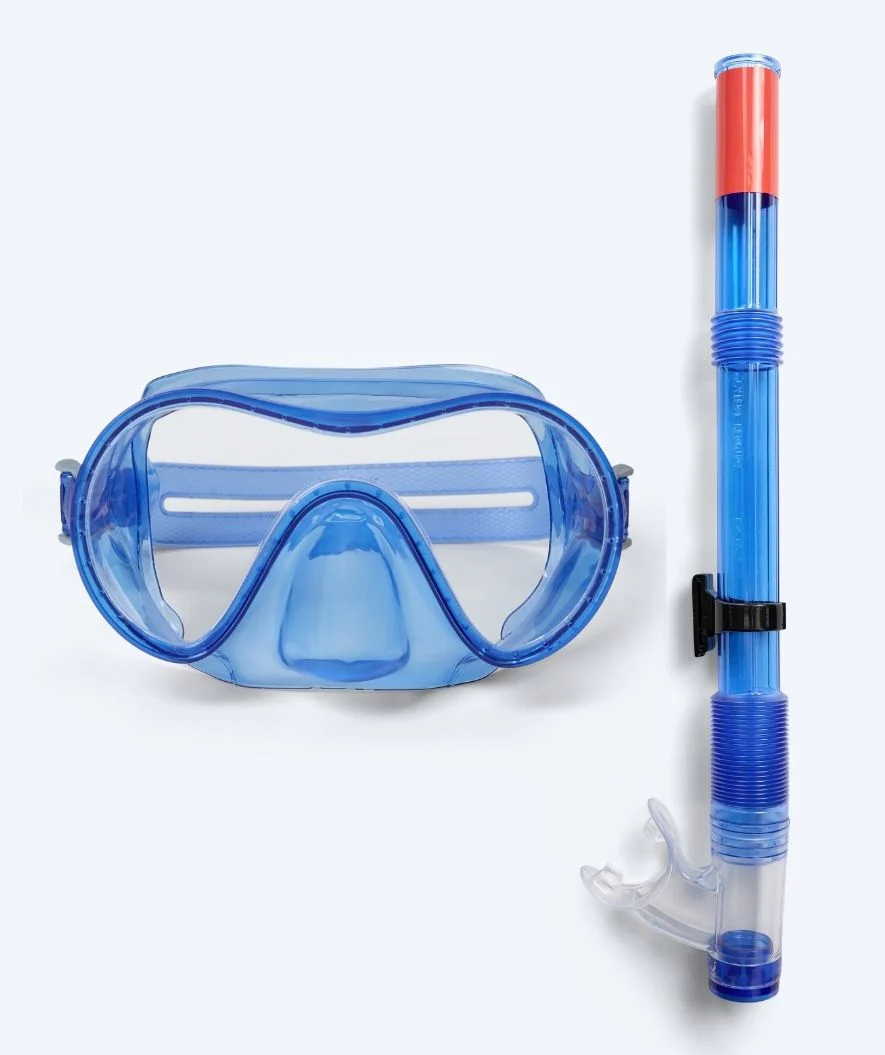Watery zestaw maska i rurka do snorkelingu junior (8-15) - Jubal - Niebieski