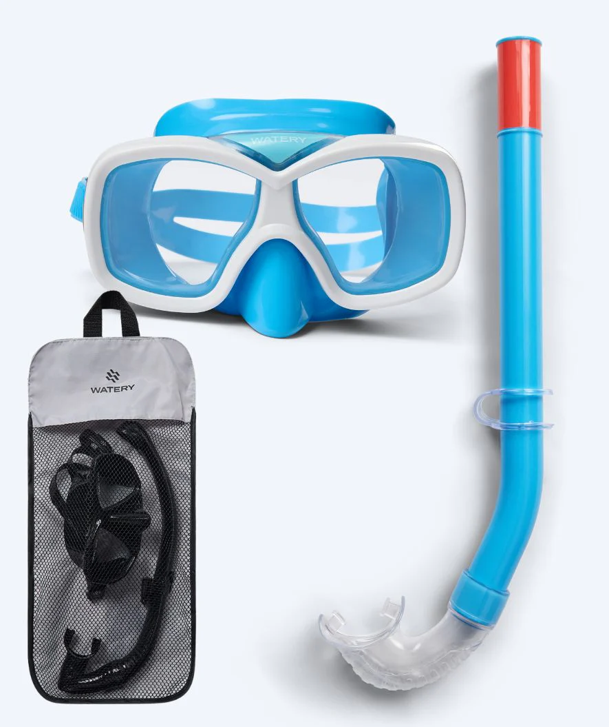 Watery zestaw maska i rurka do snorkelingu junior (8-15) - Misu - Niebieski - Image 13