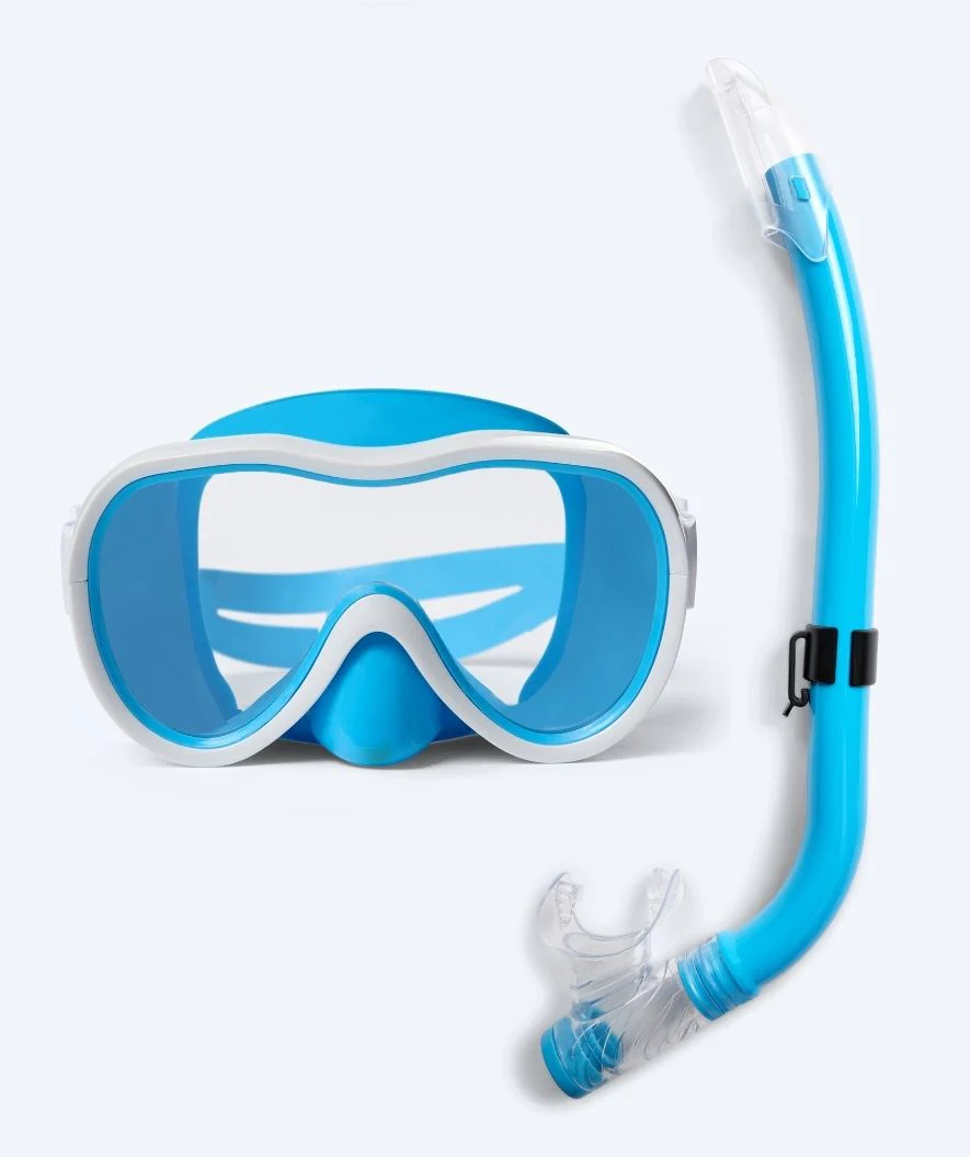 Watery zestaw maska i rurka do snorkelingu junior (8-15) - Odine - Niebieski/biały