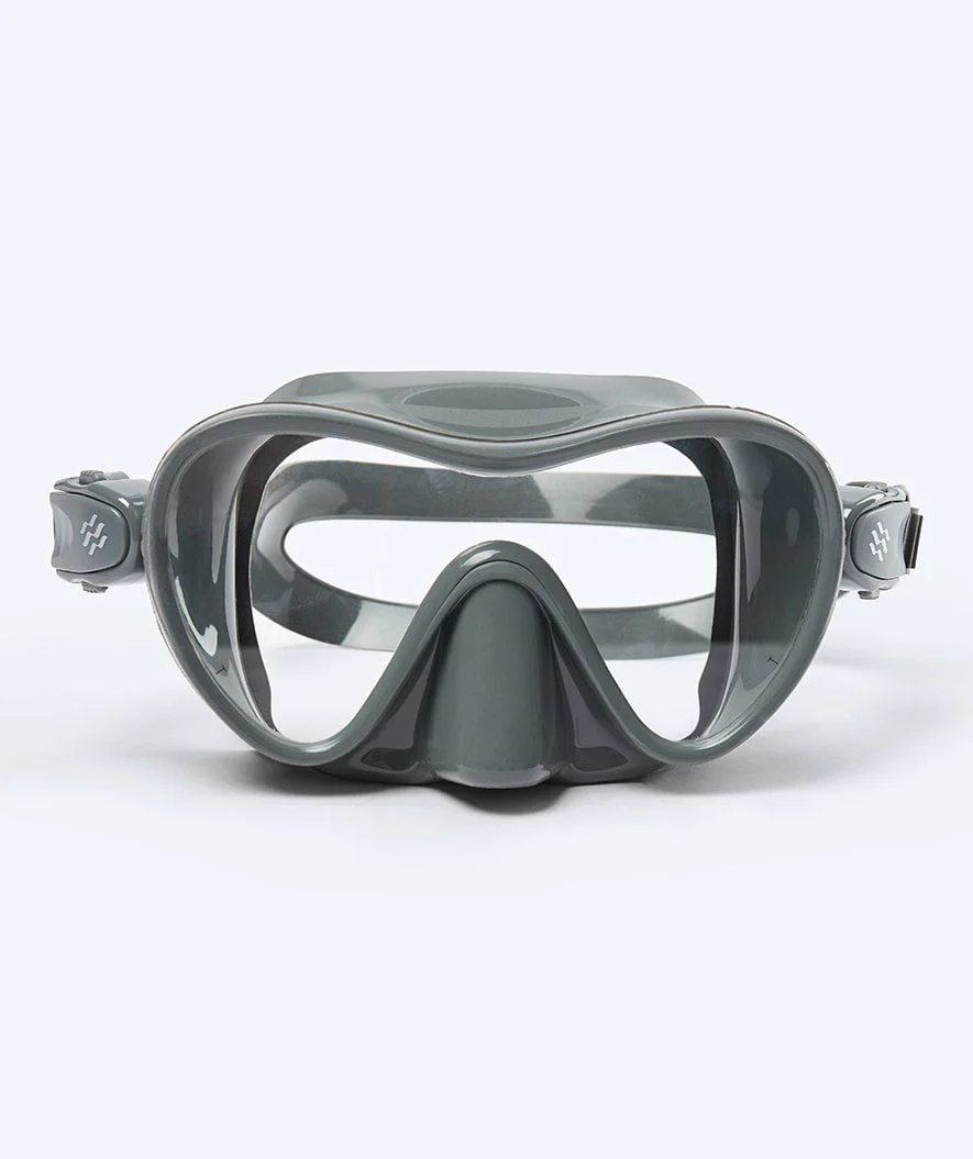 Watery zestaw maska, rurka i płetwy do snorkelingu dla dorosłych - Fisher/Cliff - Niebieski/szary - Image 2