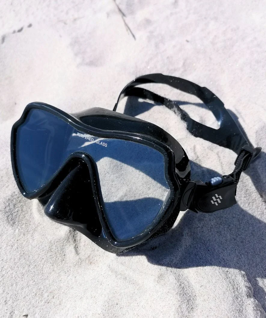 Watery zestaw maska, rurka i płetwy do snorkelingu dla dorosłych (od 15 lat) - Fraser/Itzel/Delmere - Czarny - Image 3