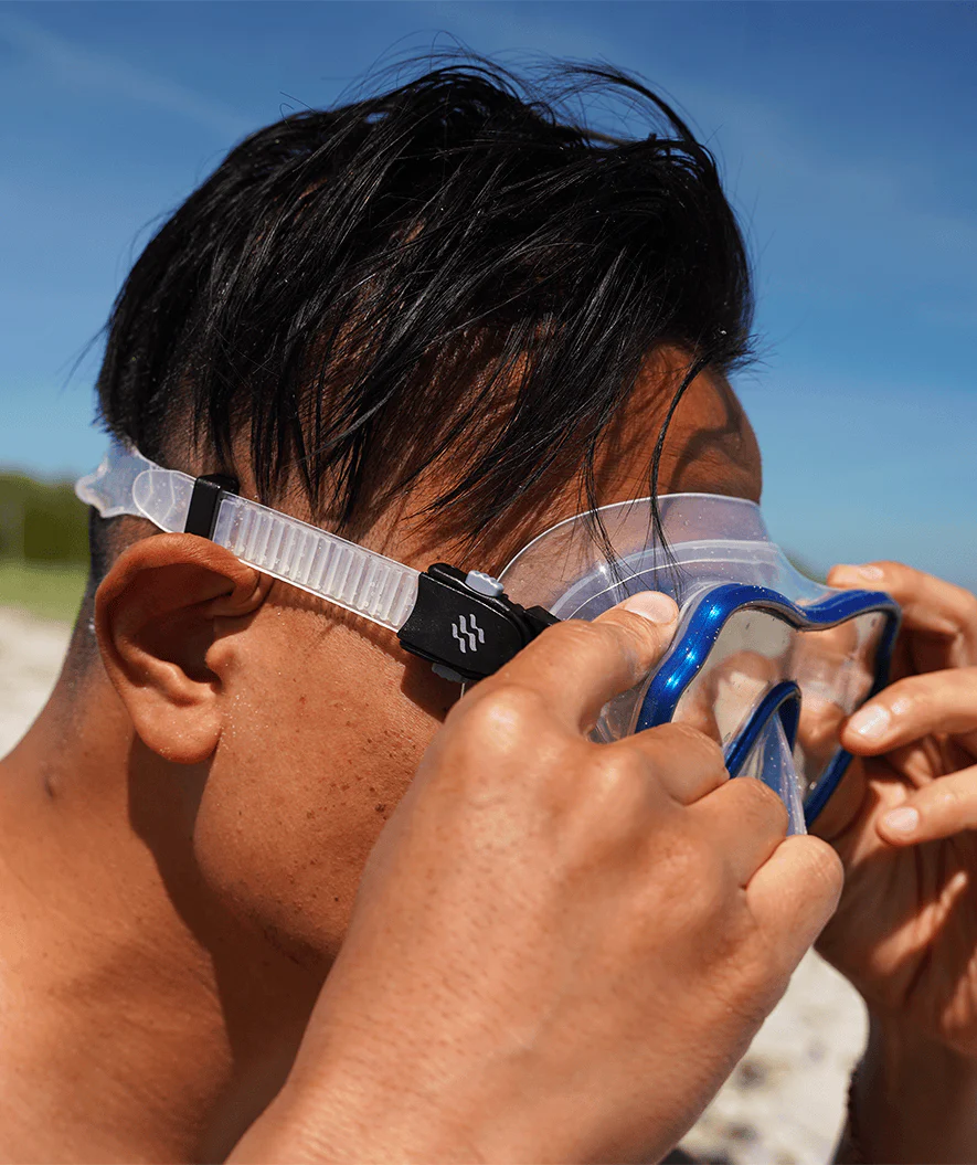 Watery zestaw maska, rurka i płetwy do snorkelingu dla dorosłych (od 15 lat) - Fraser/Itzel/Delmere - Czarny - Image 4