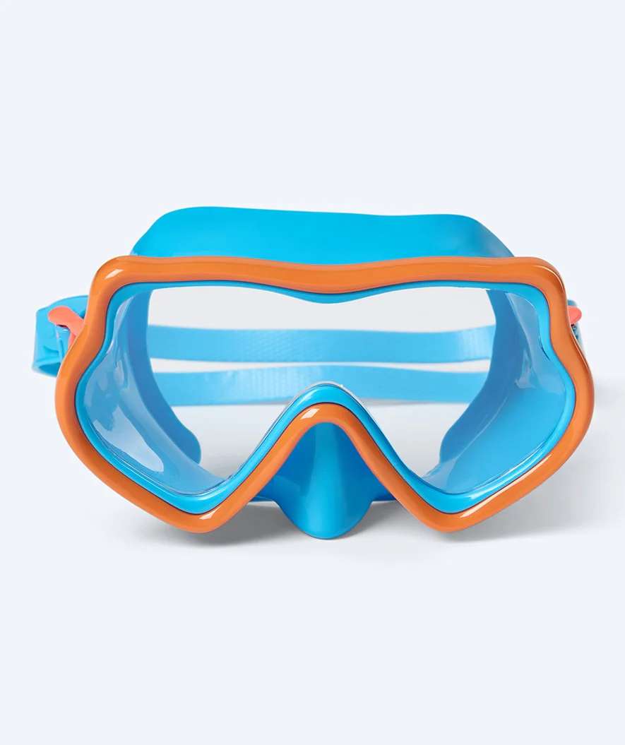 Watery zestaw maska, rurka i płetwy do snorkelingu dla dzieci (4-10) - Pulina/Bimasha - Pomarańczowy/ciemnoniebieski - Image 2