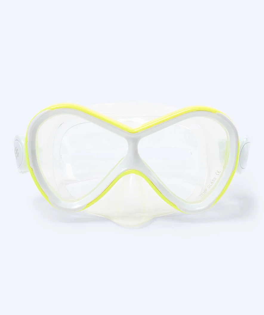 Watery zestaw maska, rurka i płetwy do snorkelingu dla dzieci - Fisher/Triton - Żółty - Image 2