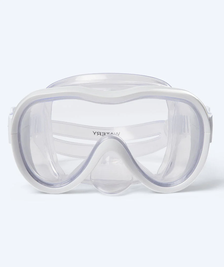 Watery zestaw maska, rurka i płetwy do snorkelingu dla junior (8-15) - Odine/Fleetwood - Biały/niebieski - Image 2