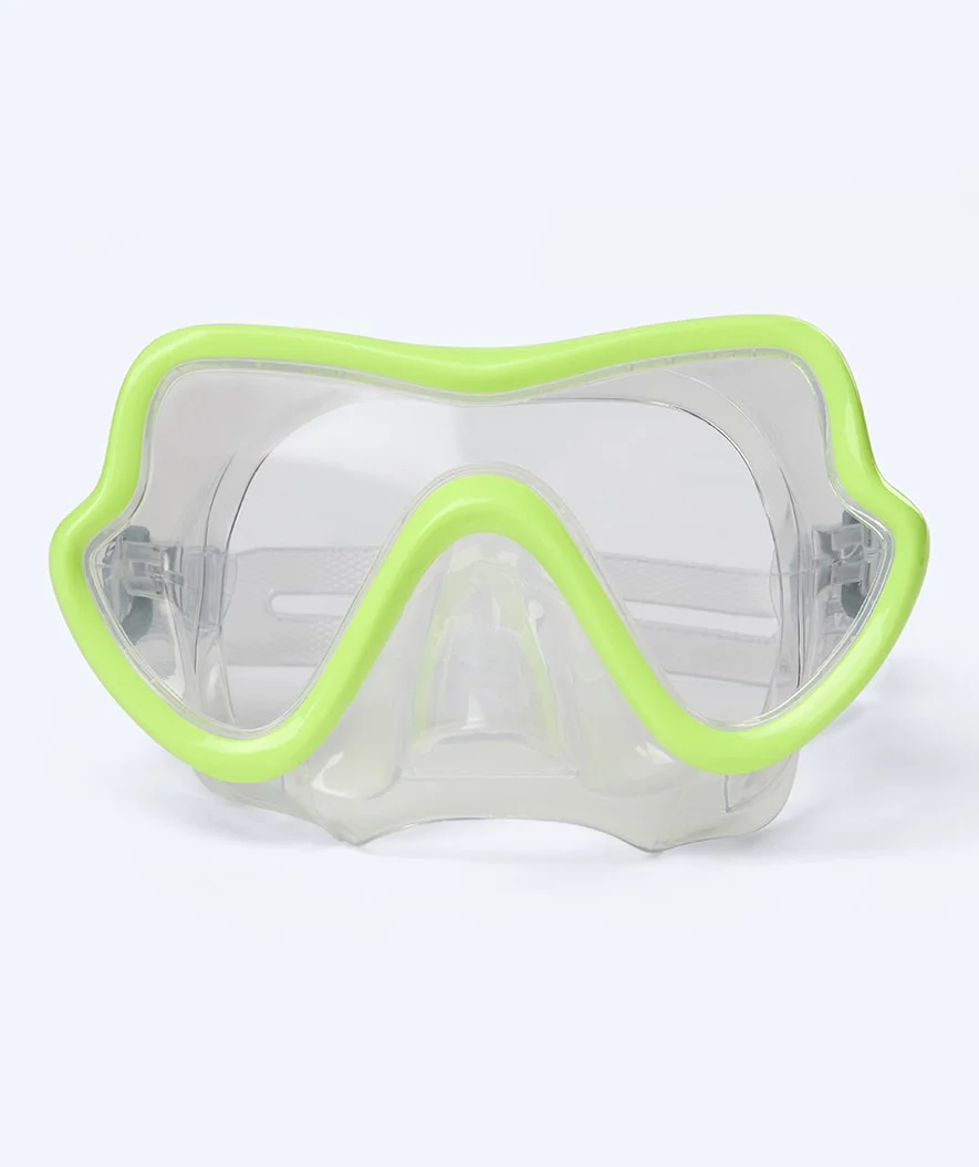 Watery zestaw maska, rurka i płetwy do snorkelingu dla junior (8-15) - Trigger/Masika - Żółty/zielony - Image 2