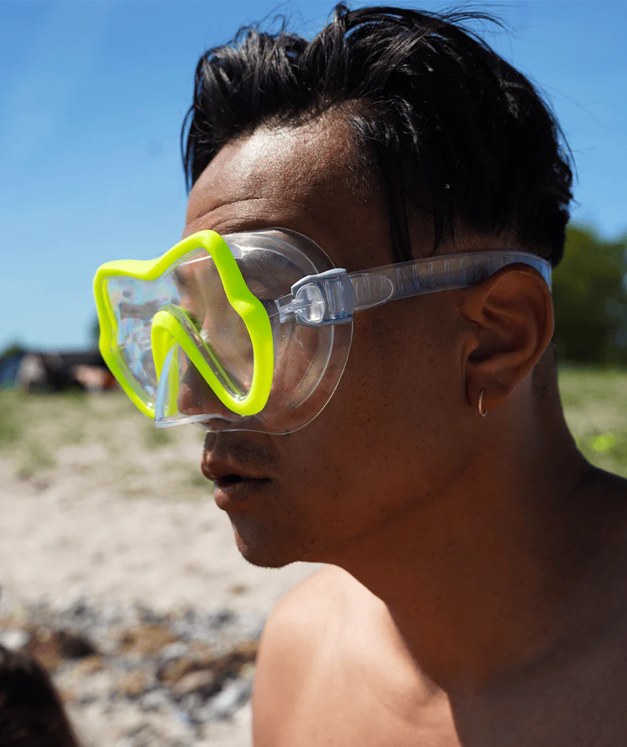 Watery zestaw maska, rurka i płetwy do snorkelingu dla junior (8-15) - Trigger/Masika - Żółty/zielony - Image 8